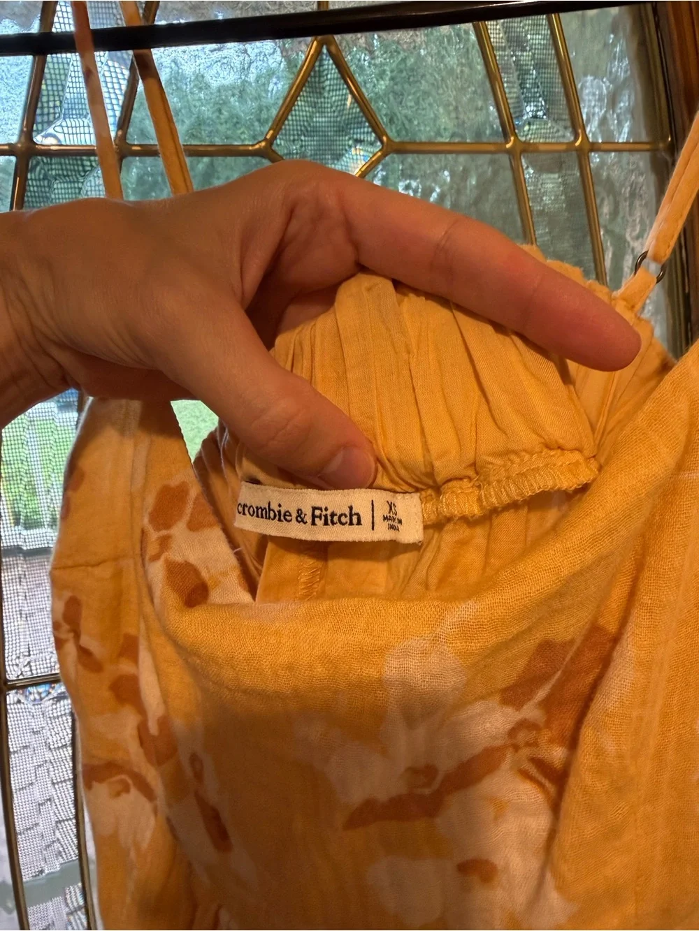 ABERCROMBIE Floral Spaghetti-strap Maxi Dress